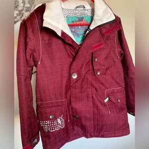 Girls Burton snowboard coat -like new 10-12